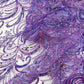 Palm Vine Glitter Design On A Mesh Lace 54" Wide| New Creations Fabric & Foam Inc. - New Creations Fabric & Foam Inc