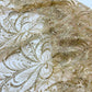 Palm Vine Glitter Design On A Mesh Lace 54" Wide| New Creations Fabric & Foam Inc. - New Creations Fabric & Foam Inc