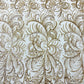 Palm Vine Glitter Design On A Mesh Lace 54" Wide| New Creations Fabric & Foam Inc. - New Creations Fabric & Foam Inc