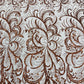 Palm Vine Glitter Design On A Mesh Lace 54" Wide| New Creations Fabric & Foam Inc. - New Creations Fabric & Foam Inc