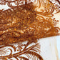 Palm Vine Glitter Design On A Mesh Lace 54" Wide| New Creations Fabric & Foam Inc. - New Creations Fabric & Foam Inc