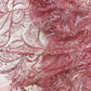 Palm Vine Glitter Design On A Mesh Lace 54" Wide| New Creations Fabric & Foam Inc. - New Creations Fabric & Foam Inc