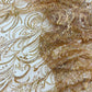 Palm Vine Glitter Design On A Mesh Lace 54" Wide| New Creations Fabric & Foam Inc. - New Creations Fabric & Foam Inc