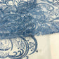 Palm Vine Glitter Design On A Mesh Lace 54" Wide| New Creations Fabric & Foam Inc. - New Creations Fabric & Foam Inc