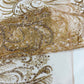 Palm Vine Glitter Design On A Mesh Lace 54" Wide| New Creations Fabric & Foam Inc. - New Creations Fabric & Foam Inc