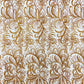 Palm Vine Glitter Design On A Mesh Lace 54" Wide| New Creations Fabric & Foam Inc. - New Creations Fabric & Foam Inc