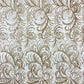 Palm Vine Glitter Design On A Mesh Lace 54" Wide| New Creations Fabric & Foam Inc. - New Creations Fabric & Foam Inc