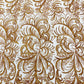 Palm Vine Glitter Design On A Mesh Lace 54" Wide| New Creations Fabric & Foam Inc. - New Creations Fabric & Foam Inc