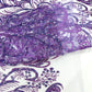 Palm Vine Glitter Design On A Mesh Lace 54" Wide| New Creations Fabric & Foam Inc. - New Creations Fabric & Foam Inc