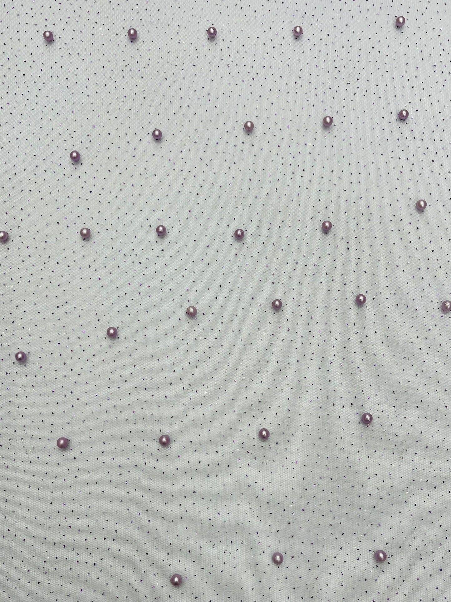 Pearl Glitter Studded Mesh Fabric| New Creations Fabric & Foam Inc. - New Creations Fabric & Foam Inc