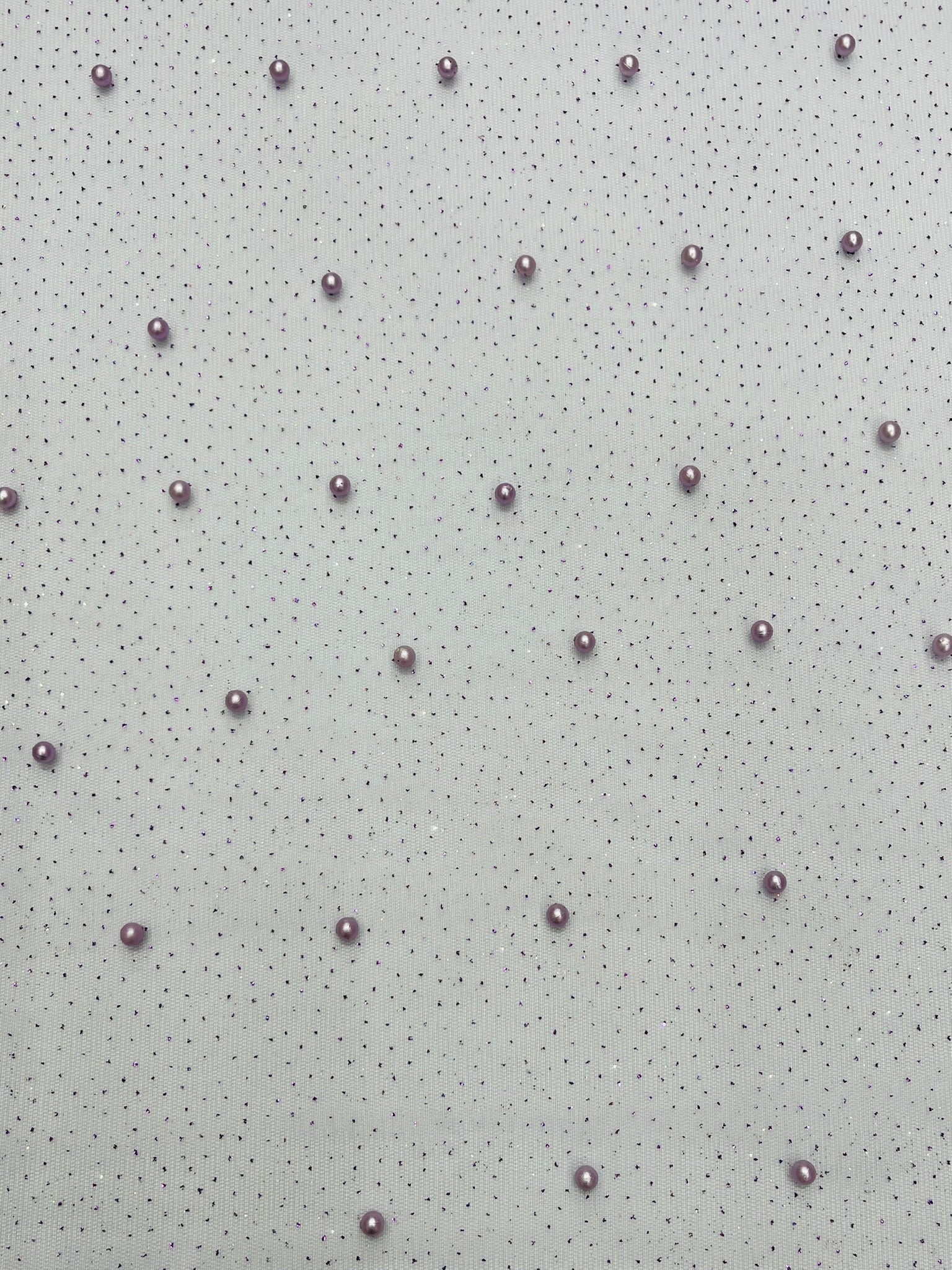 Pearl Glitter Studded Mesh Fabric| New Creations Fabric & Foam Inc. - New Creations Fabric & Foam Inc