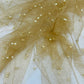Pearl Glitter Studded Mesh Fabric| New Creations Fabric & Foam Inc. - New Creations Fabric & Foam Inc