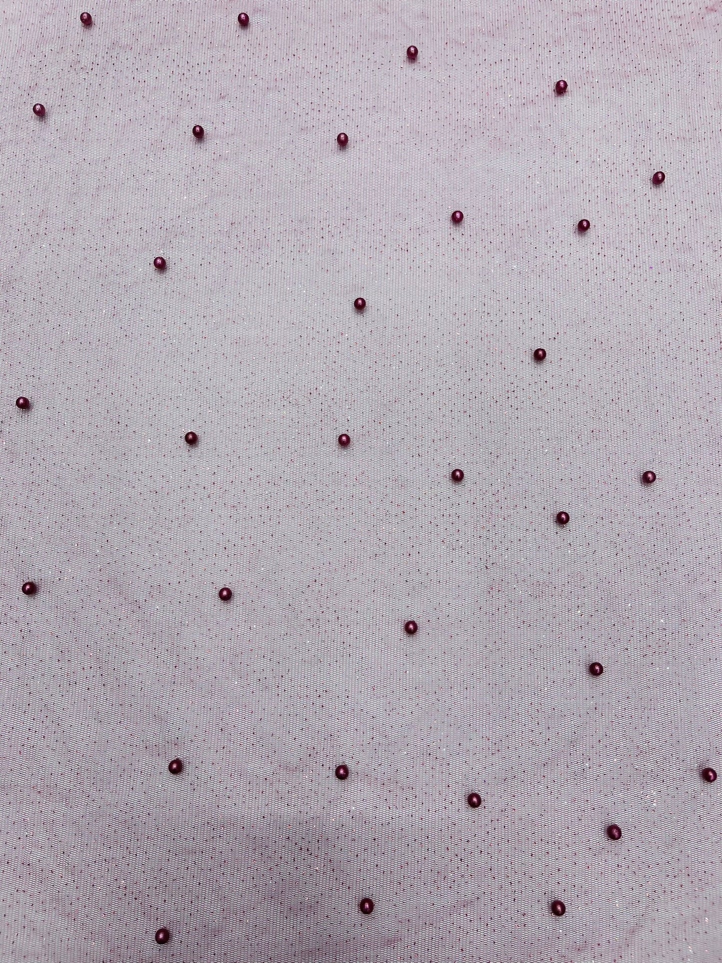 Pearl Glitter Studded Mesh Fabric| New Creations Fabric & Foam Inc. - New Creations Fabric & Foam Inc