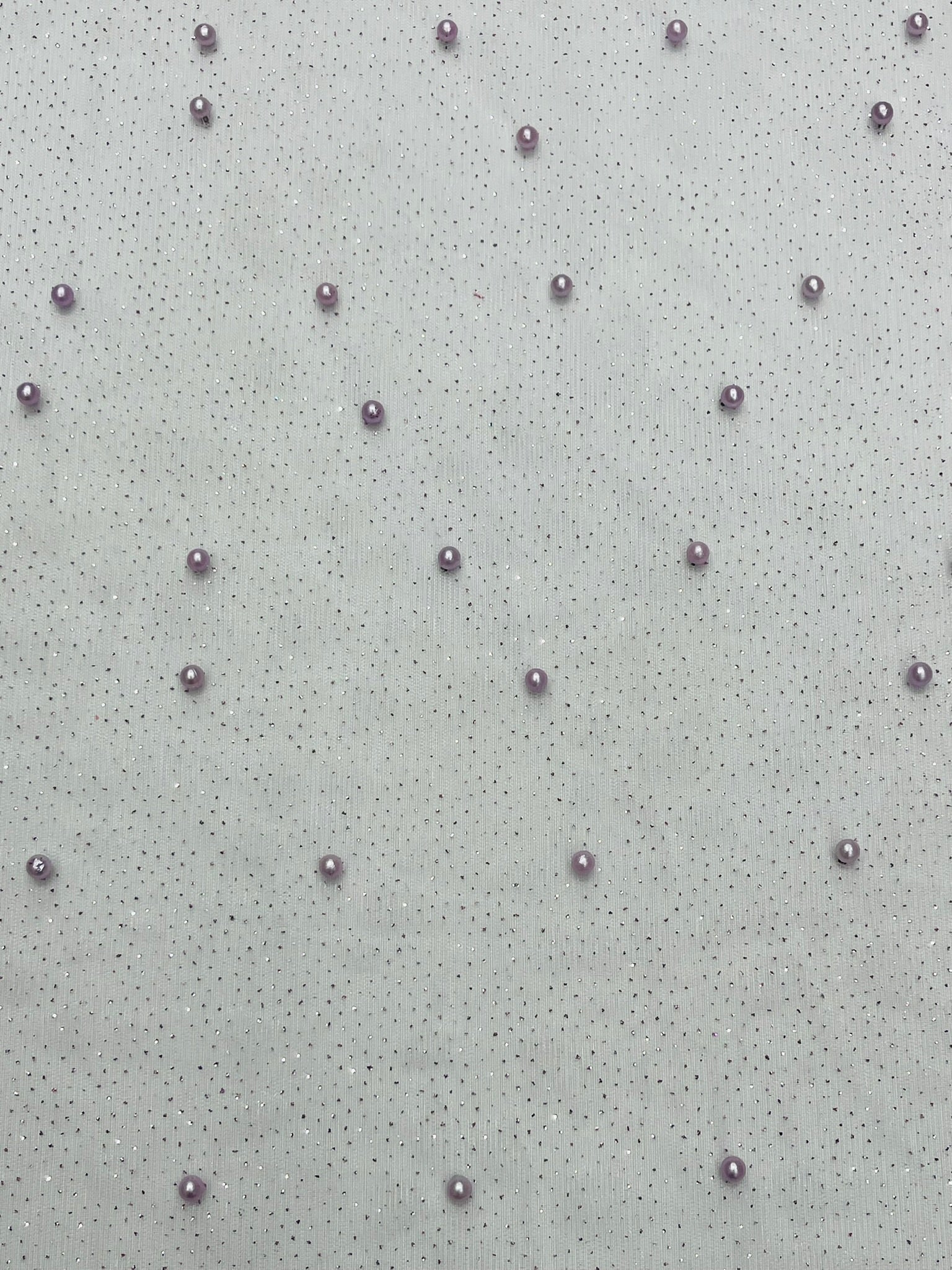 Pearl Glitter Studded Mesh Fabric| New Creations Fabric & Foam Inc. - New Creations Fabric & Foam Inc