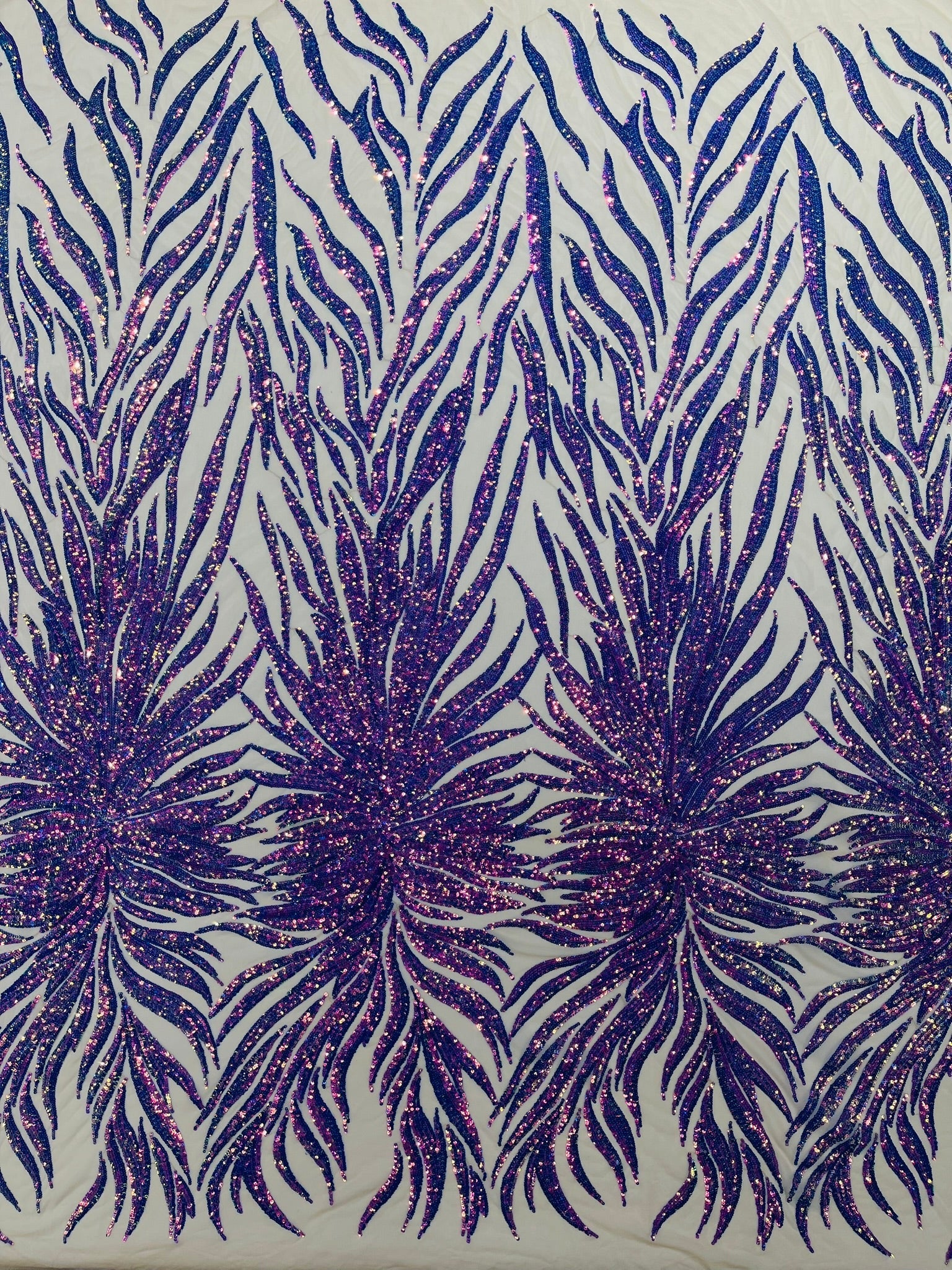 Phoenix Sequin Feather Fabric 54” Wide| New Creations Fabric & Foam Inc. - New Creations Fabric & Foam Inc