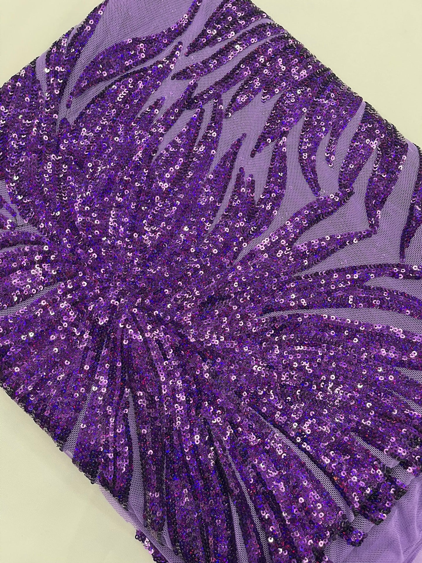 Phoenix Sequin Feather Fabric 54” Wide| New Creations Fabric & Foam Inc. - New Creations Fabric & Foam Inc