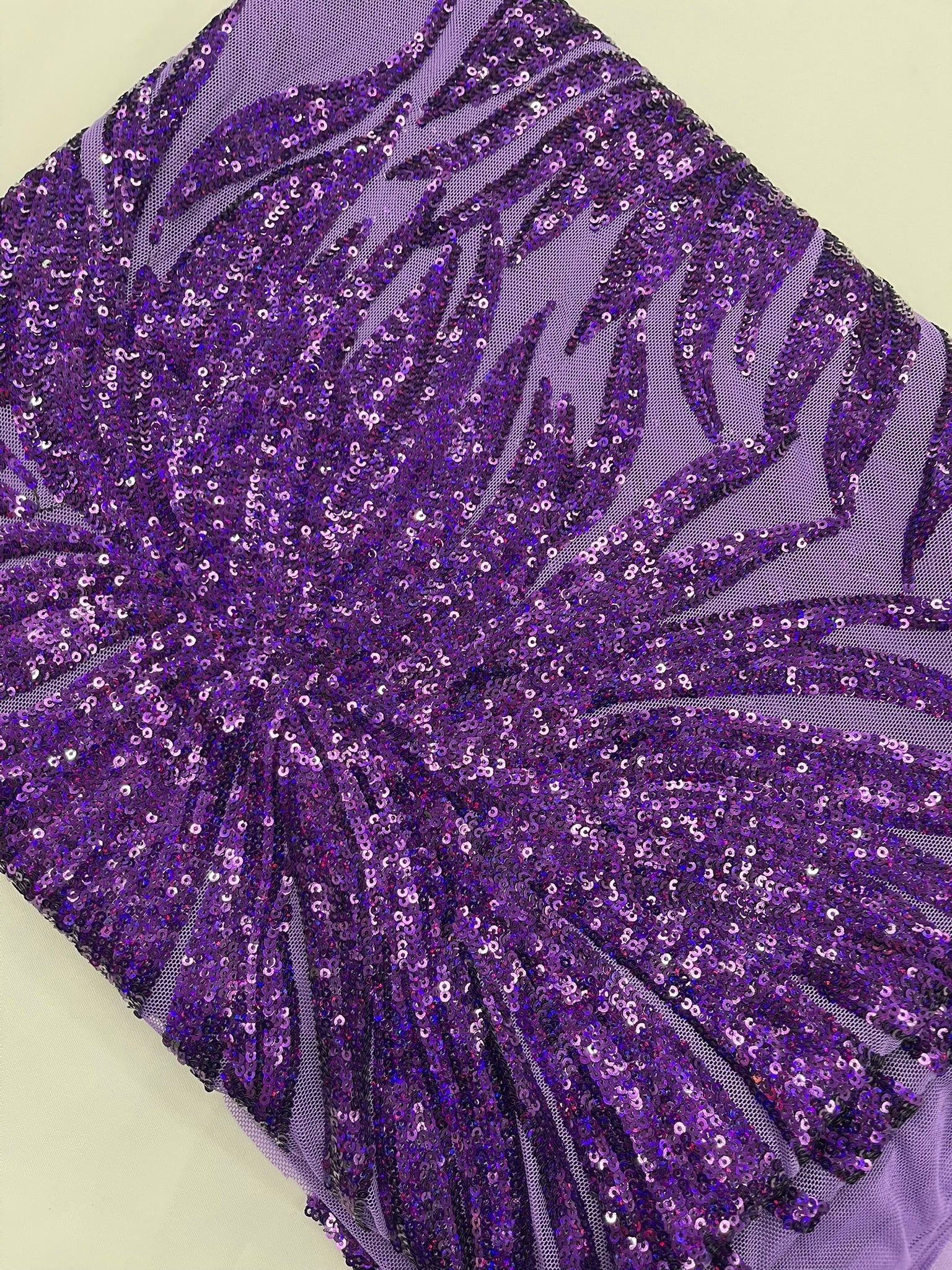 Phoenix Sequin Feather Fabric 54” Wide| New Creations Fabric & Foam Inc. - New Creations Fabric & Foam Inc