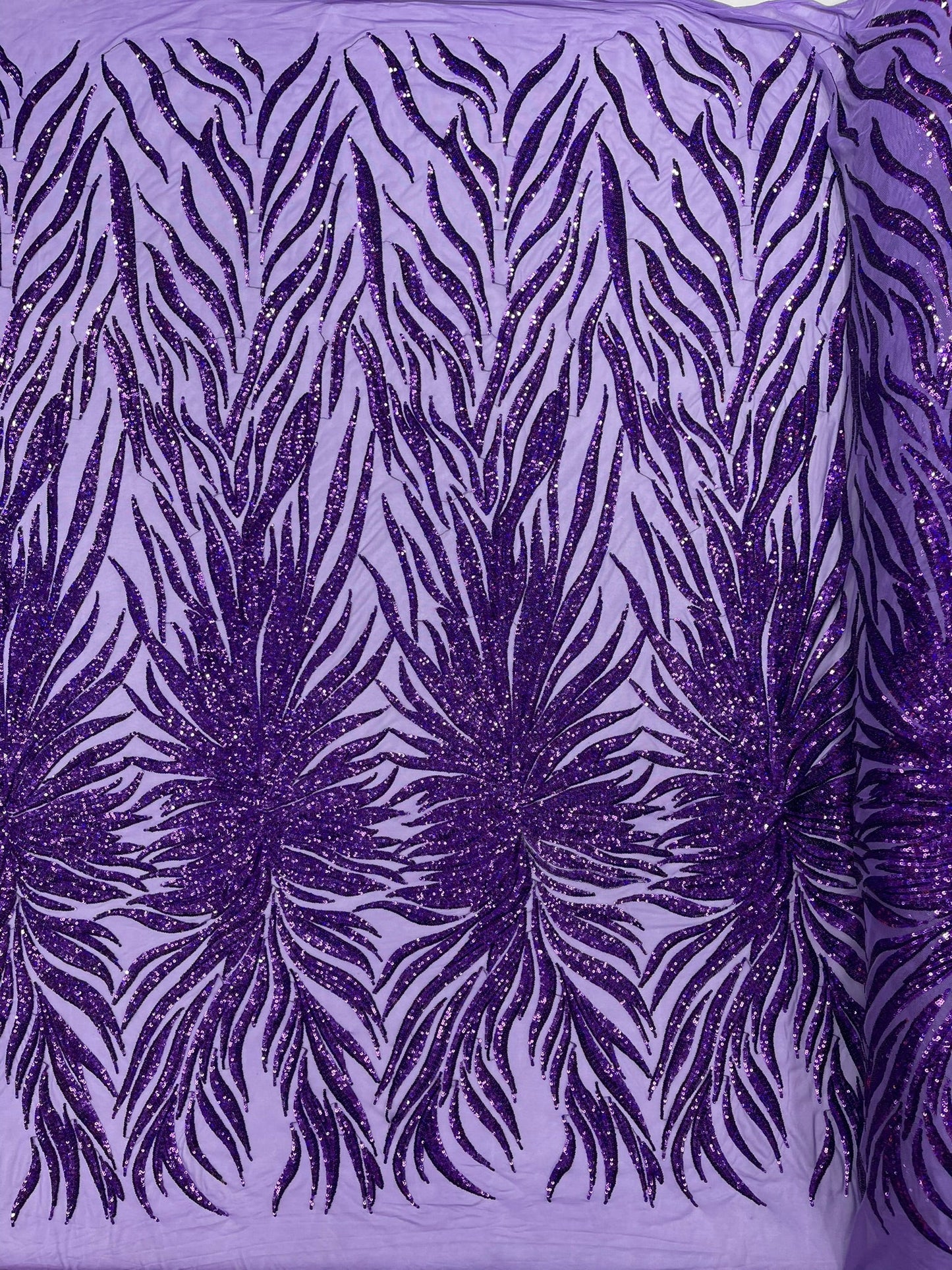 Phoenix Sequin Feather Fabric 54” Wide| New Creations Fabric & Foam Inc. - New Creations Fabric & Foam Inc