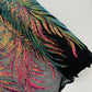 Phoenix Sequin Feather Fabric 54” Wide| New Creations Fabric & Foam Inc. - New Creations Fabric & Foam Inc