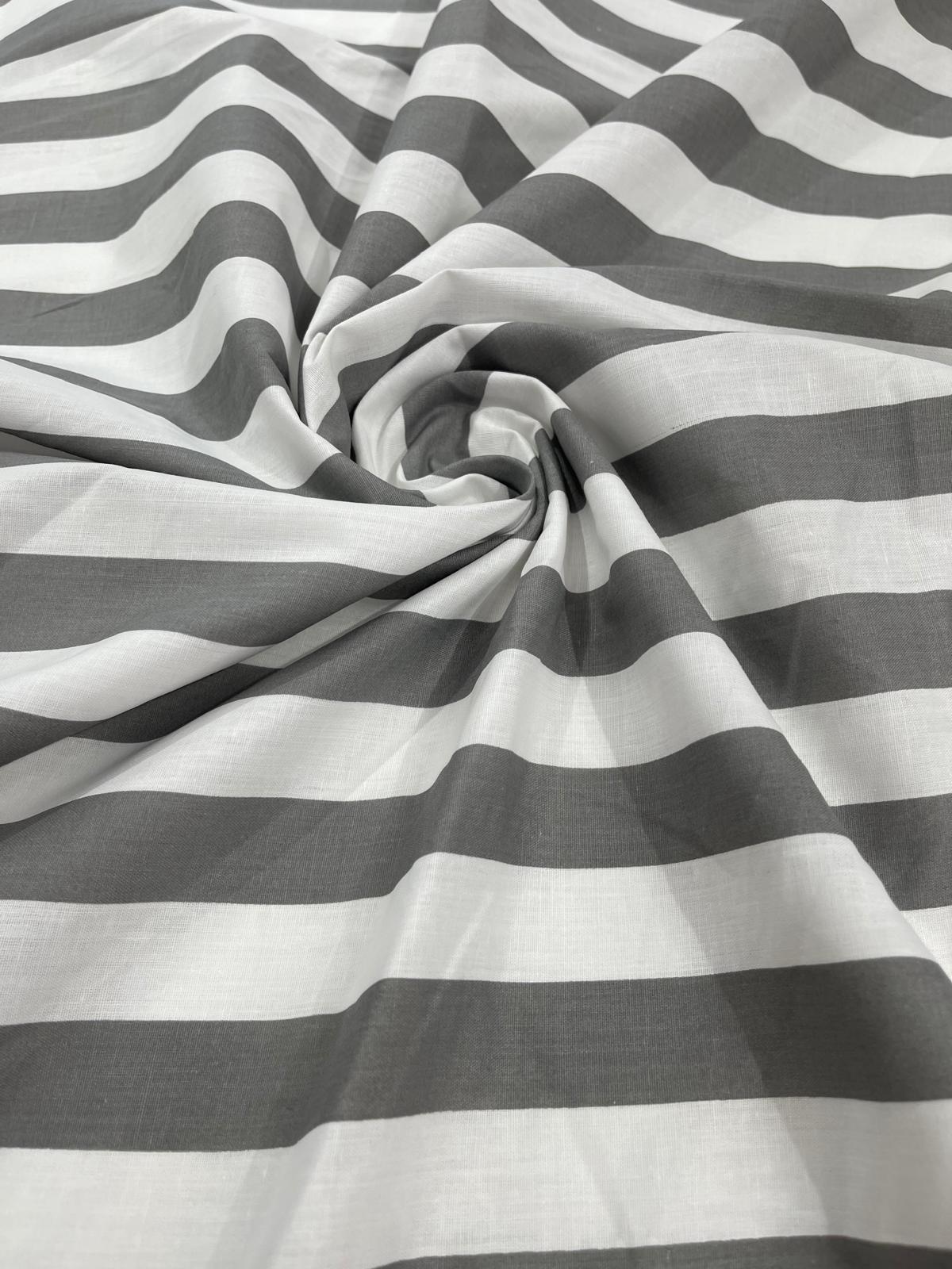 Poly Cotton 1" Stripe Print| New Creations Fabric & Foam Inc. - New Creations Fabric & Foam Inc