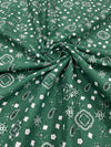 Poly Cotton Bandanna Print Fabric,58/59" Wide, Good for Face Mask Covers. - New Creations Fabric & Foam Inc