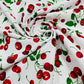 Poly cotton cherry print fabric| New Creations Fabric & Foam Inc. - New Creations Fabric & Foam Inc