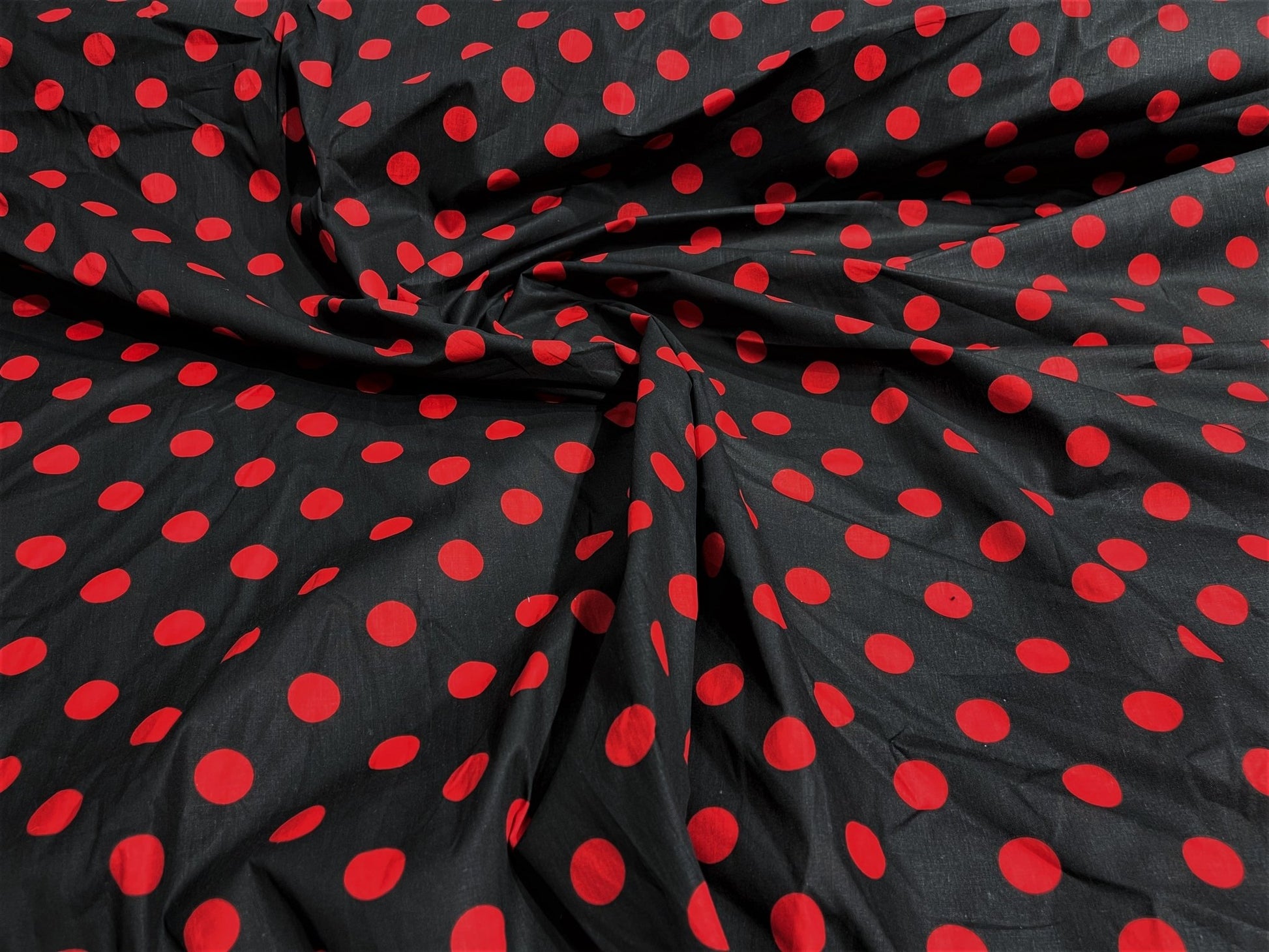 Poly Cotton Polka Dot Print| New Creations Fabric & Foam Inc. - New Creations Fabric & Foam Inc