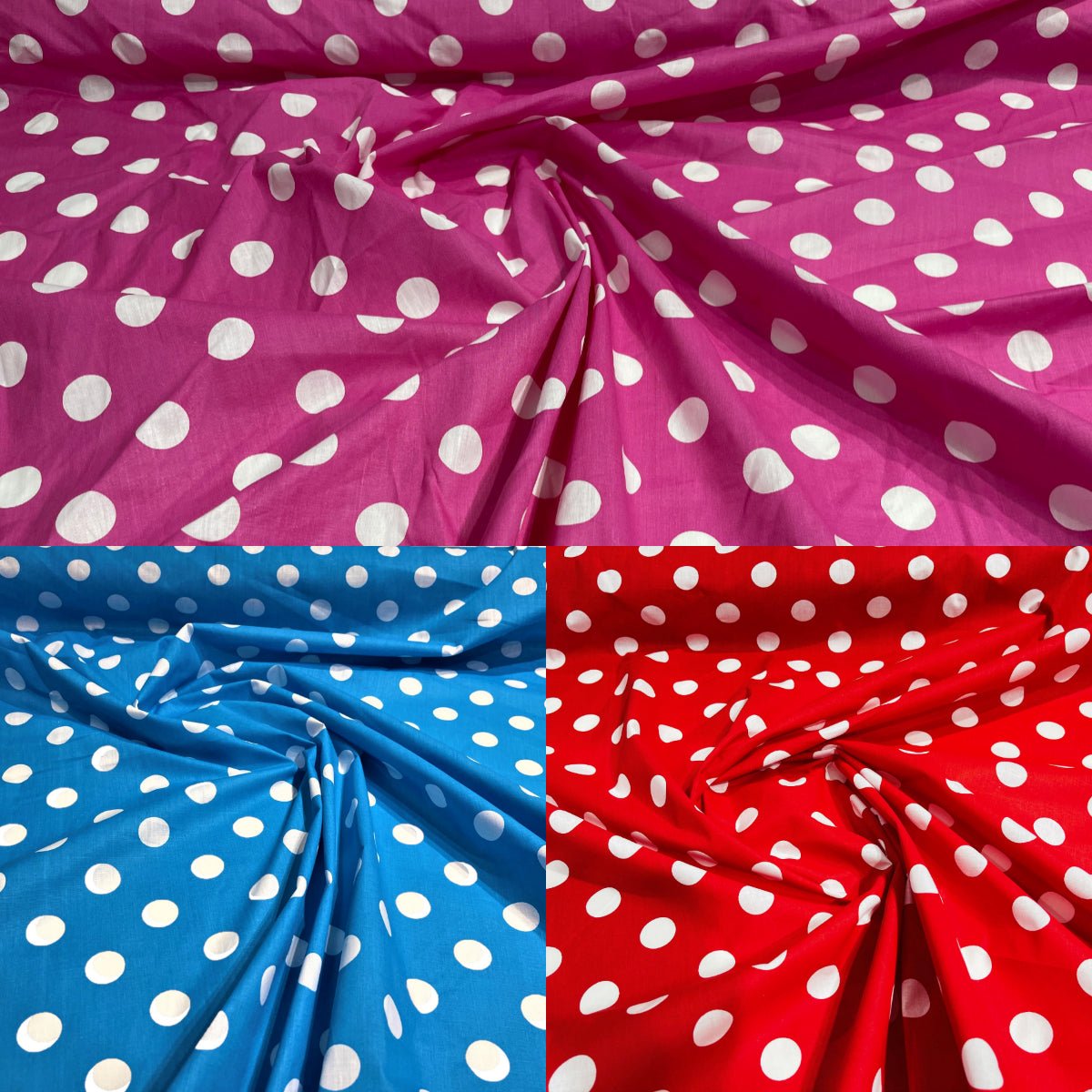 Poly Cotton Polka Dot Print| New Creations Fabric & Foam Inc. - New Creations Fabric & Foam Inc