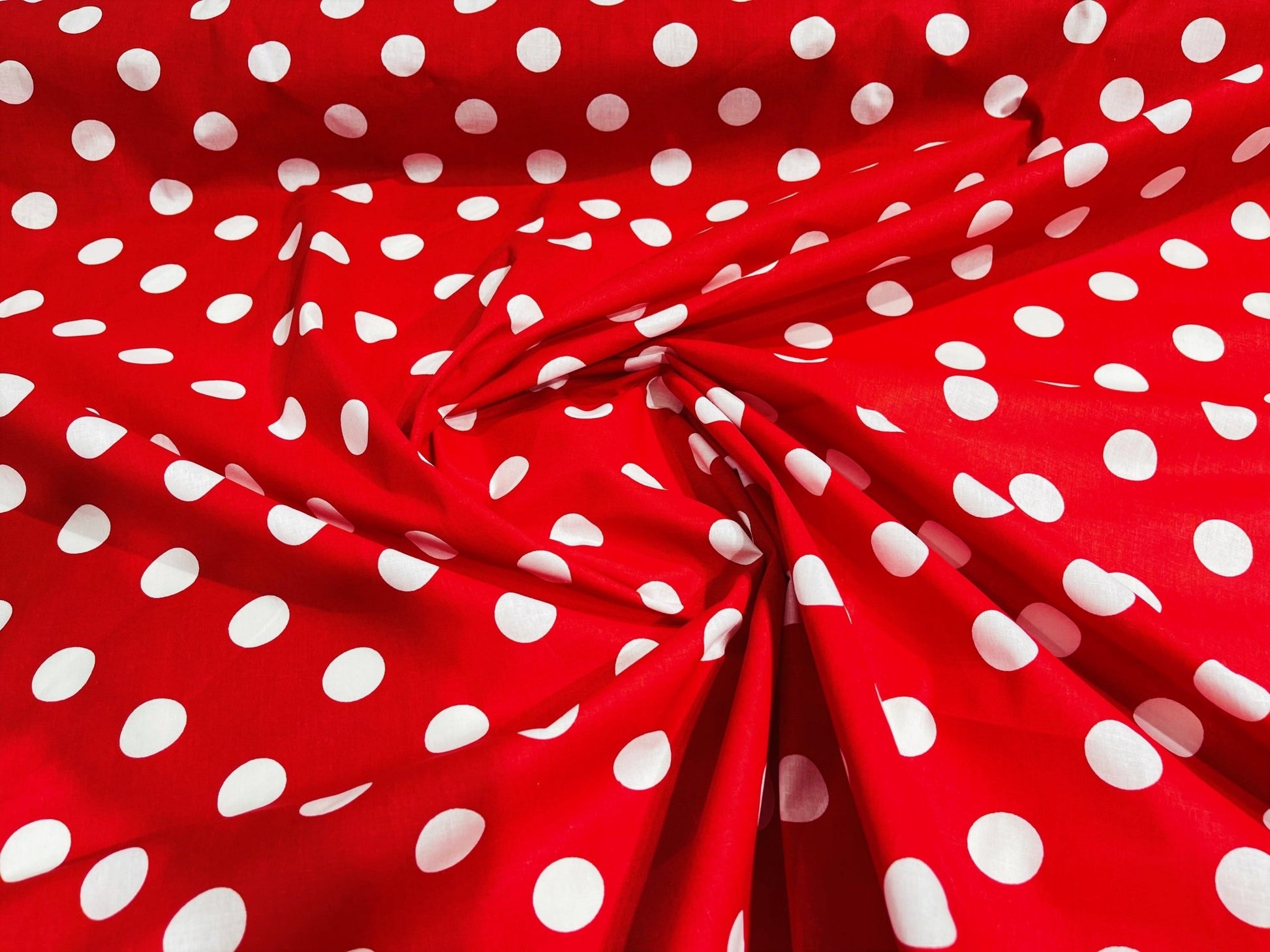 Poly Cotton Polka Dot Print| New Creations Fabric & Foam Inc. - New Creations Fabric & Foam Inc