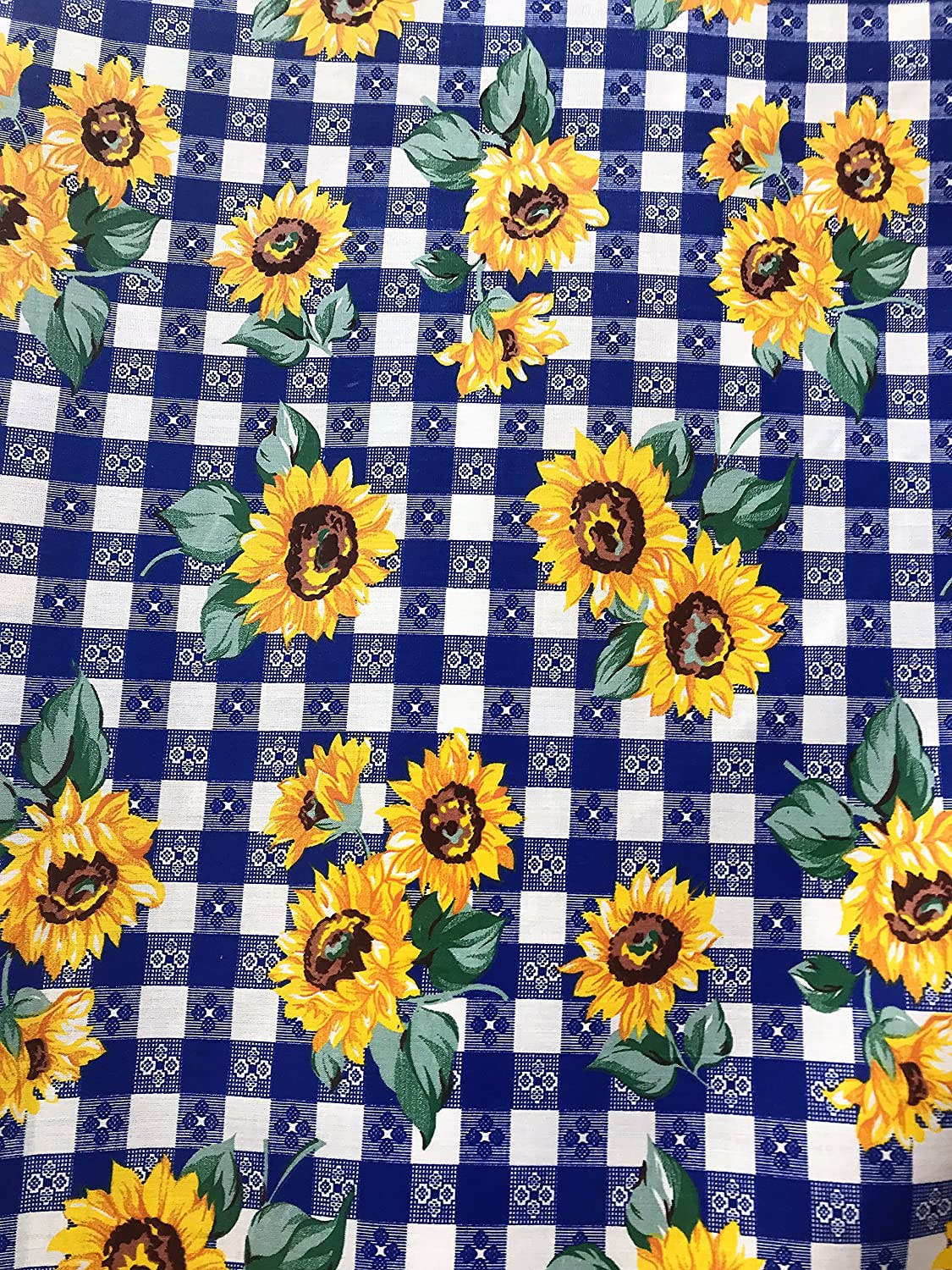 Poly Cotton Sun Flower Print| New Creations Fabric & Foam Inc. - New Creations Fabric & Foam Inc