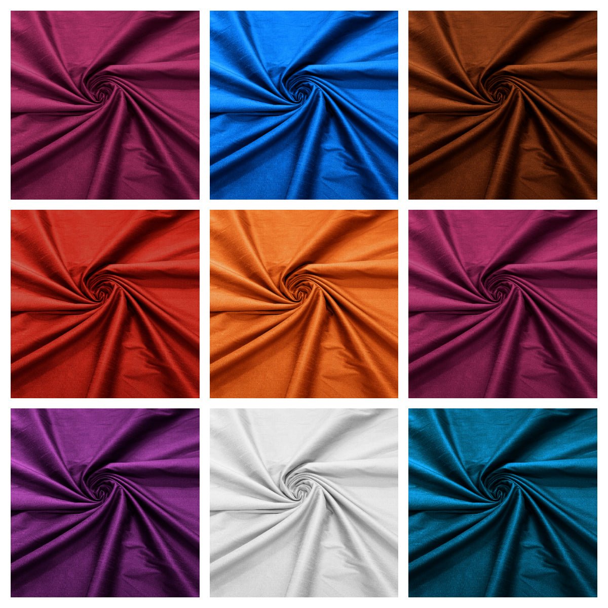 Polyester Dupioni Faux Silk Fabric/ 55” Wide/Wedding Fabric/Home Decor. - New Creations Fabric & Foam Inc