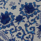 Floral 3D Palm Damask with Glitter in a Mesh Lace| New Creations Fabric & Foam Inc.