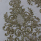 Trim Glitter Damask Design On A Mesh Lace 58" Wide| New Creations Fabric & Foam Inc.