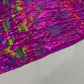 Splatter Foil Paint Metallic Print on a 4-way Stretch Tie Dye Nylon Spandex | New Creations Fabric & Foam Inc.