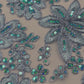 Metallic floral lace design embroidered 54" Wide | New Creations Fabric & Foam Inc.