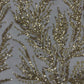 Vine Beaded Lace on Mesh 54" Wide | New Creation Fabric & Foam Inc.
