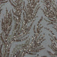 Vine Beaded Lace on Mesh 54" Wide | New Creation Fabric & Foam Inc.
