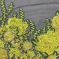 Roses Multi Color Floral Design Embroider On Mesh Lace Fabric| New Creations Fabric & Foam Inc.