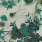 Multi Color 3d floral Daisy Design Embroider Lace 54" Wide| New Creations Fabric & Foam Inc.