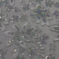 Metallic floral lace design embroidered 54" Wide | New Creations Fabric & Foam Inc.