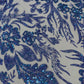 Big Glitter Damask Design On A Mesh Lace 58" Wide| New Creations Fabric & Foam Inc.