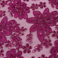 Metallic floral lace design embroidered 54" Wide | New Creations Fabric & Foam Inc.