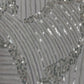 Heavy Beaded Leaf Design on a mesh 54" Wide| New Creation Fabric & Foam Inc.