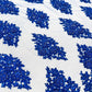 Princess Beaded Damask Lace On Mesh| 54" Wide| Wedding Fabric| Prom. - New Creations Fabric & Foam Inc