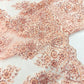 Princess Beaded Damask Lace On Mesh| 54" Wide| Wedding Fabric| Prom. - New Creations Fabric & Foam Inc