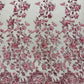 Princess Glitter 3d floral design fabric lace| New Creations Fabric & Foam Inc. - New Creations Fabric & Foam Inc