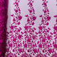 Princess Glitter 3d floral design fabric lace| New Creations Fabric & Foam Inc. - New Creations Fabric & Foam Inc