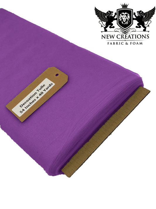 Purple Tutu Fabric Bolt Bridal Party Wedding Decoration, Wholesale Tulle, Party, Tulle Net. - New Creations Fabric & Foam Inc