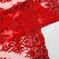 Queen Beaded Damask Lace On Mesh| 54" Wide| Wedding Fabric| Prom. - New Creations Fabric & Foam Inc