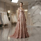 Queen Beaded Damask Lace On Mesh| 54" Wide| Wedding Fabric| Prom. - New Creations Fabric & Foam Inc